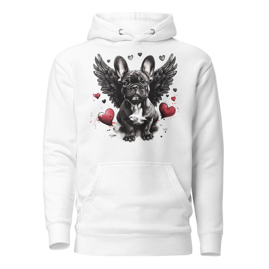 "Heavenly Hearts Frenchie" - Unisex Hoodie