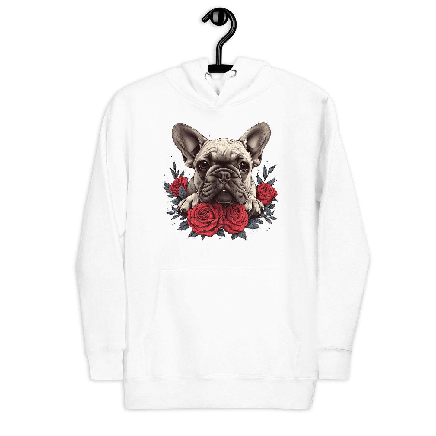"Rosy Gaze Frenchie" - Unisex Hoodie - Frenchie Emporium