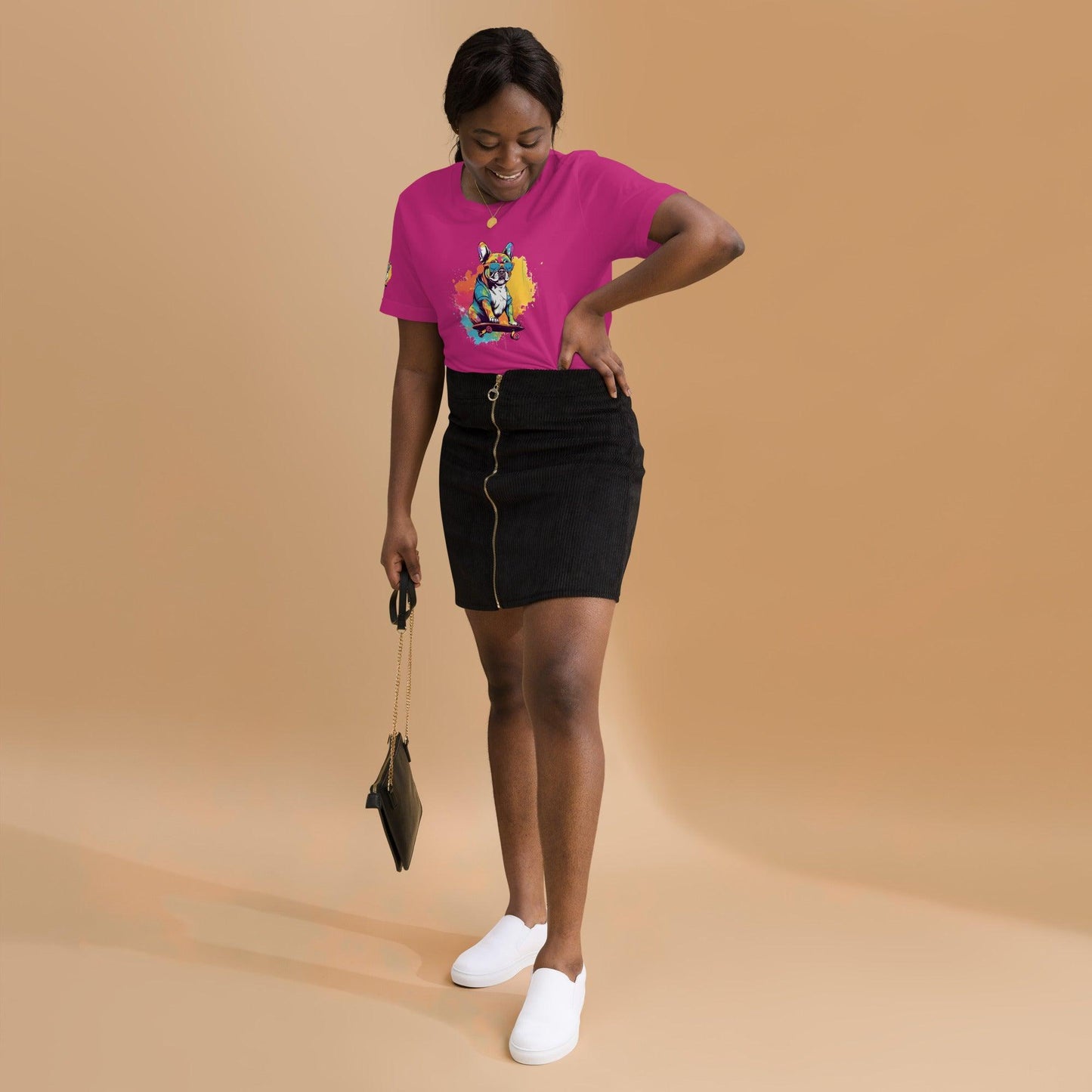 Skateboard Frenchie Unisex T-shirt - Frenchie Emporium