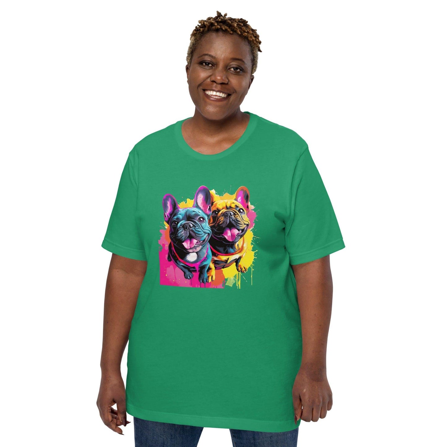 French Bulldog Playful Duo - Unisex t-shirt