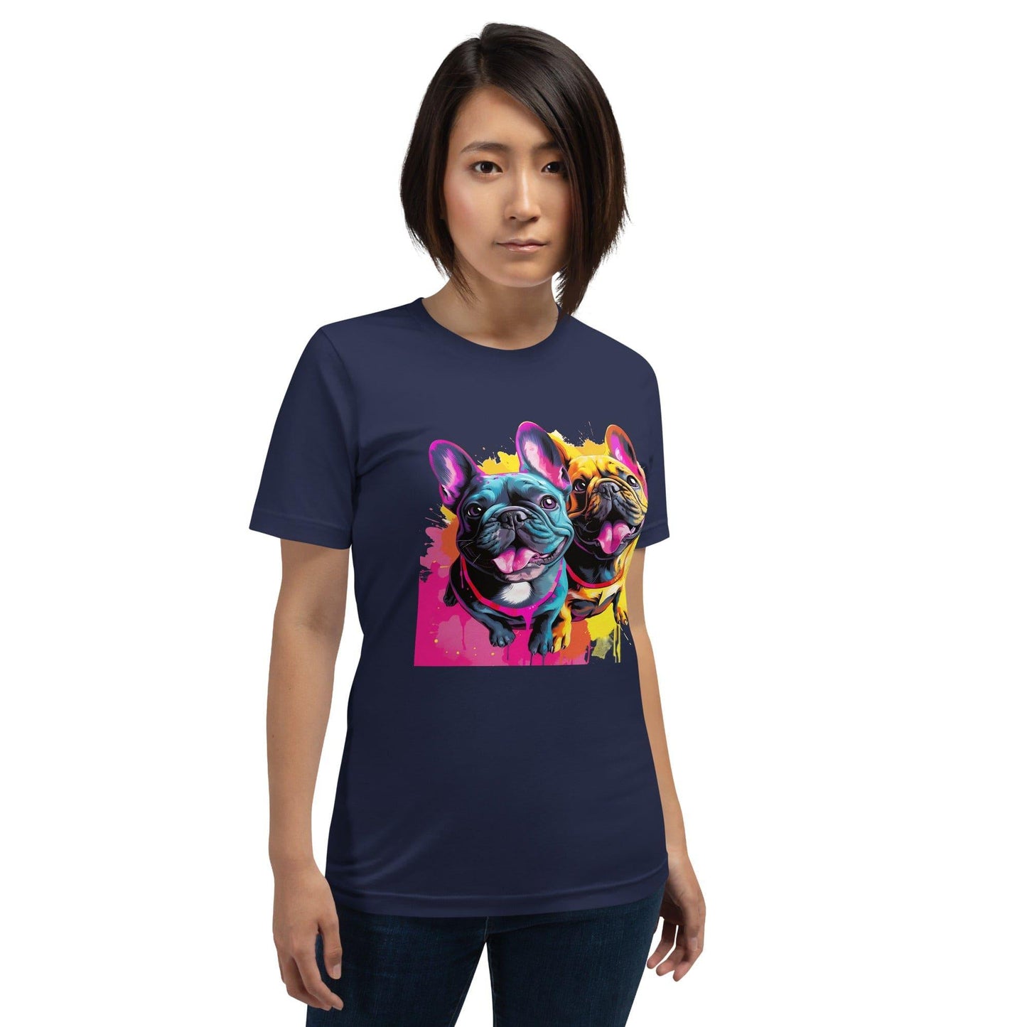 French Bulldog Playful Duo - Unisex t-shirt