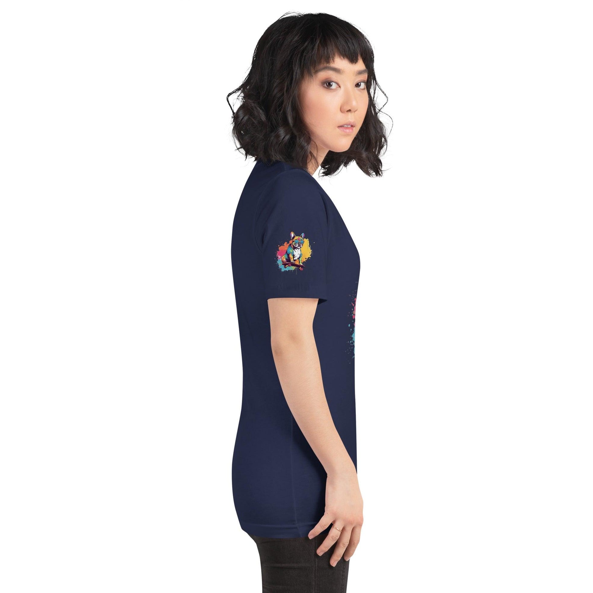 Skateboard Frenchie Unisex T-shirt - Frenchie Emporium