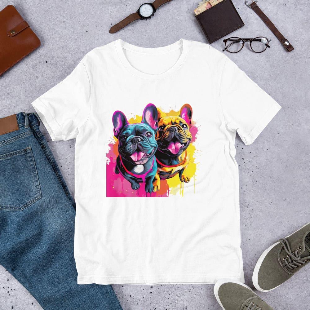 French Bulldog Playful Duo - Unisex t-shirt