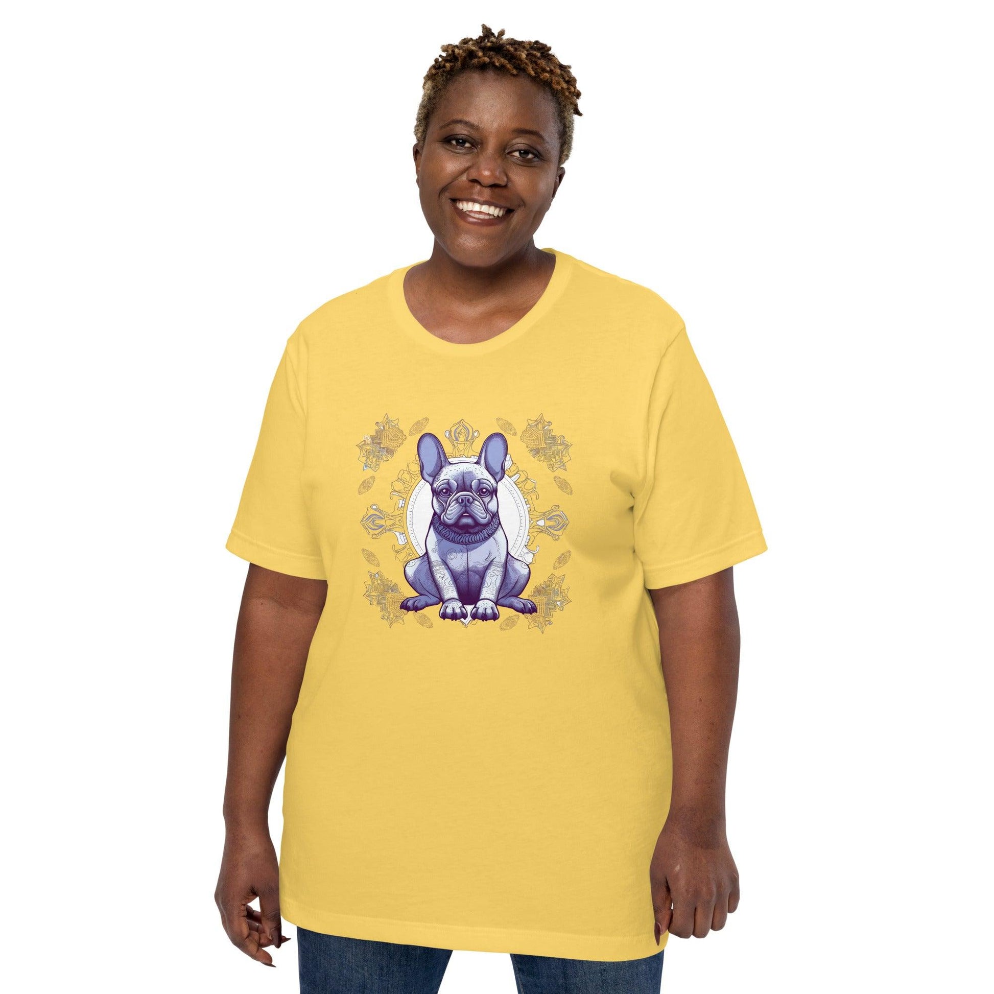 Zen Frenchie Yoga Pose-Unisex T-shirt - Frenchie Emporium