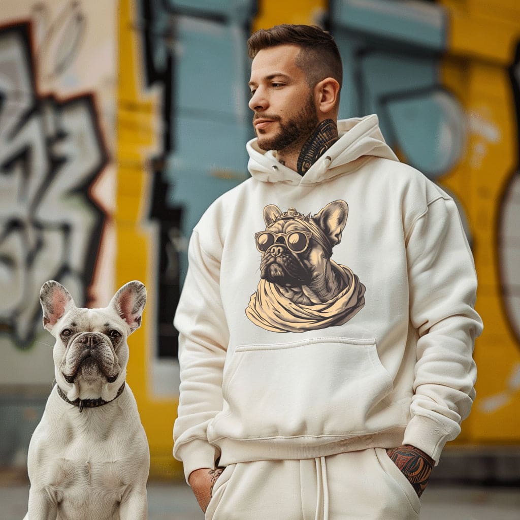 "Majestic Caesar Style" Frenchie - Unisex Hoodie - Frenchie Emporium