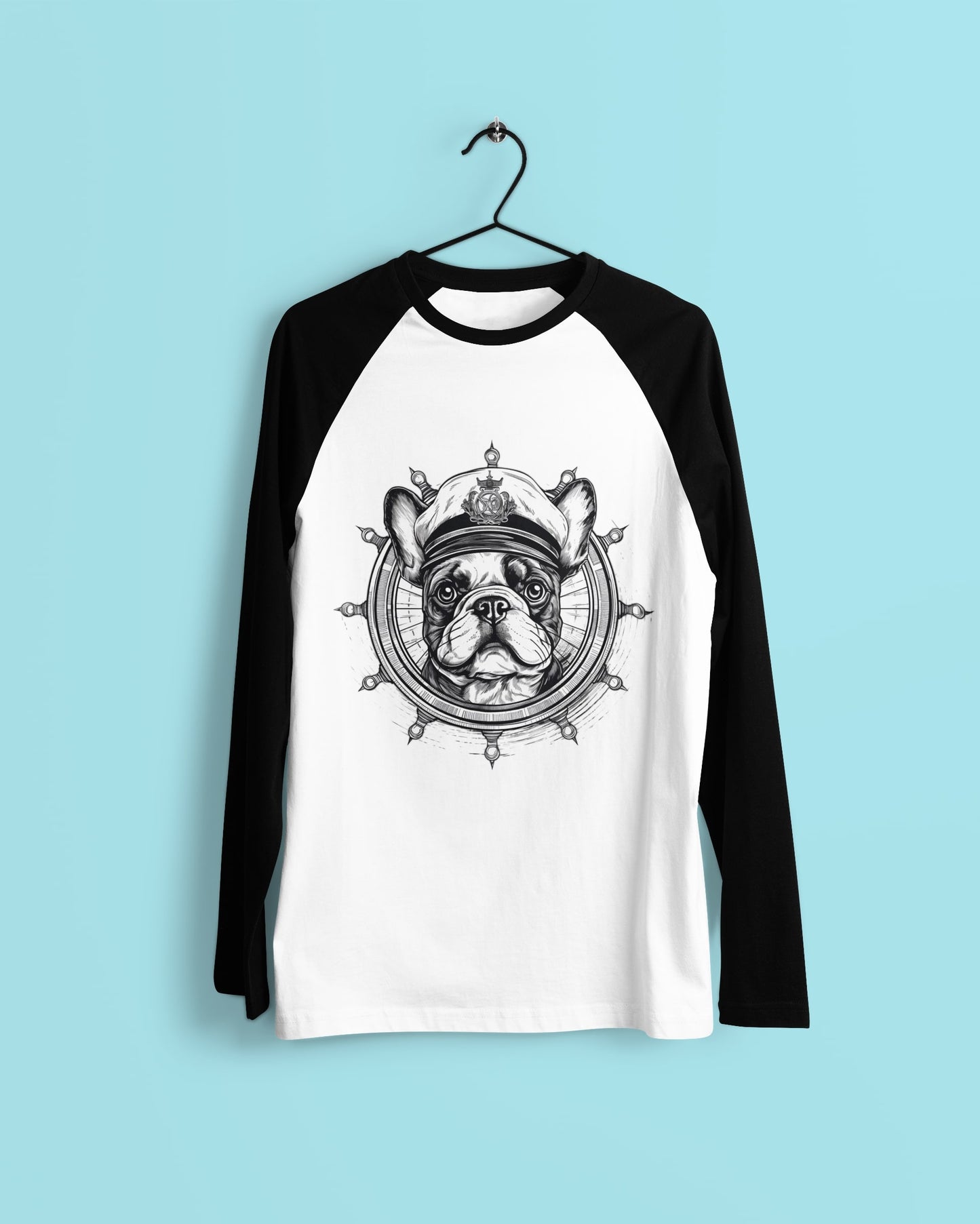 Captain French Bulldog Long Sleeve T-shirt Unisex - Frenchie Emporium