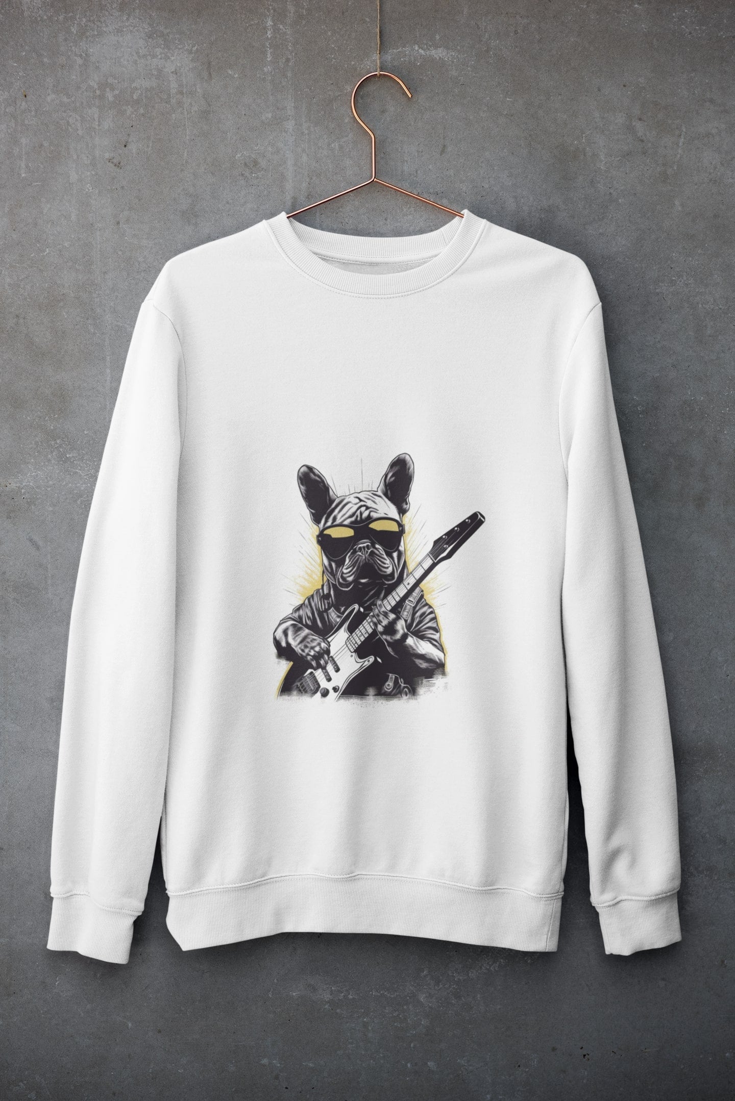 Guitar Frenchie Unisex Sweater - Frenchie Emporium