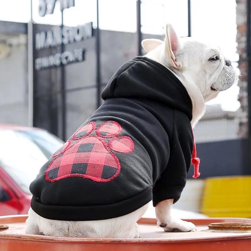 French Bulldog Autumn Hoodie "Love or Paw" - Frenchie Emporium