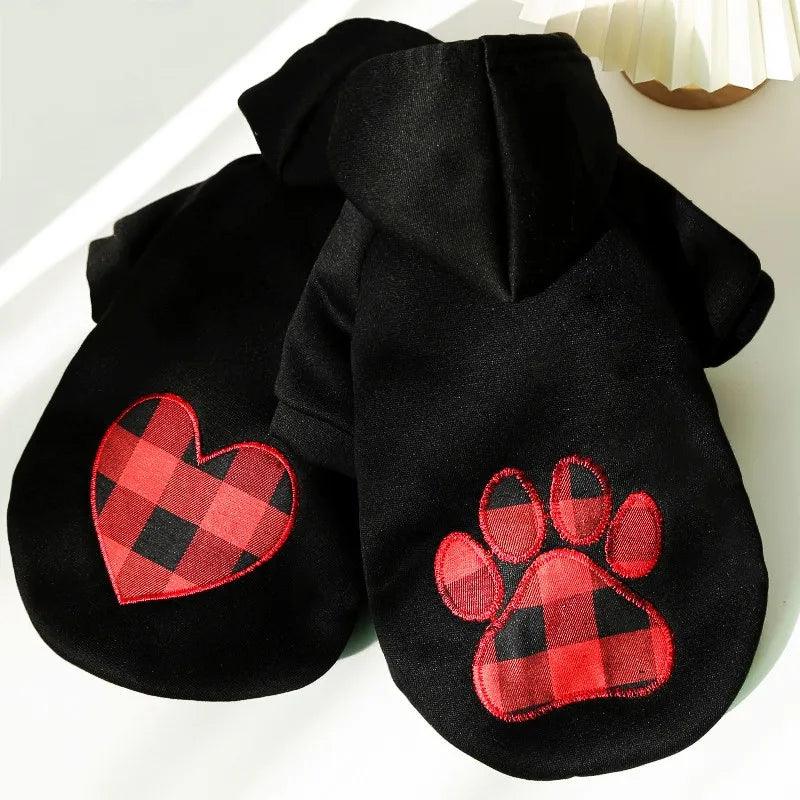 French Bulldog Autumn Hoodie "Love or Paw" - Frenchie Emporium