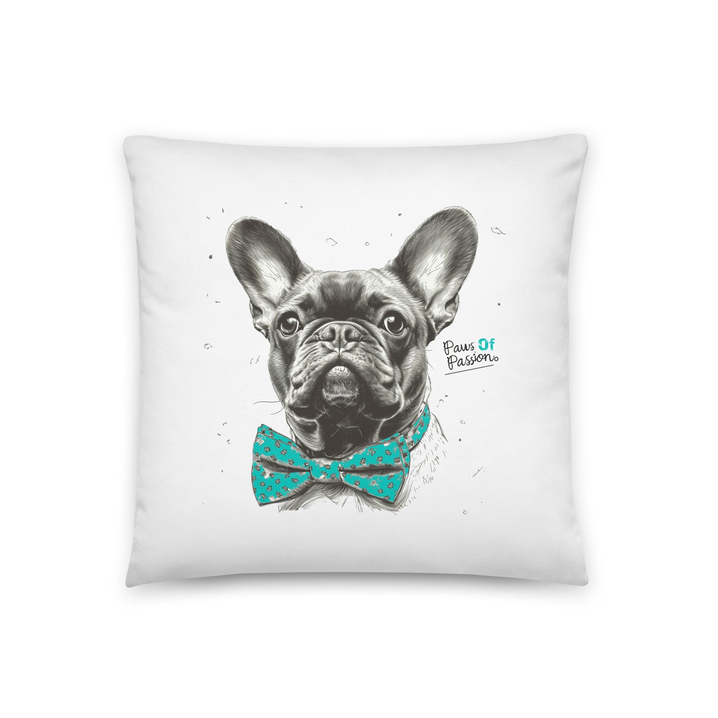 Frenchie 'Paws of Passion' Pillow