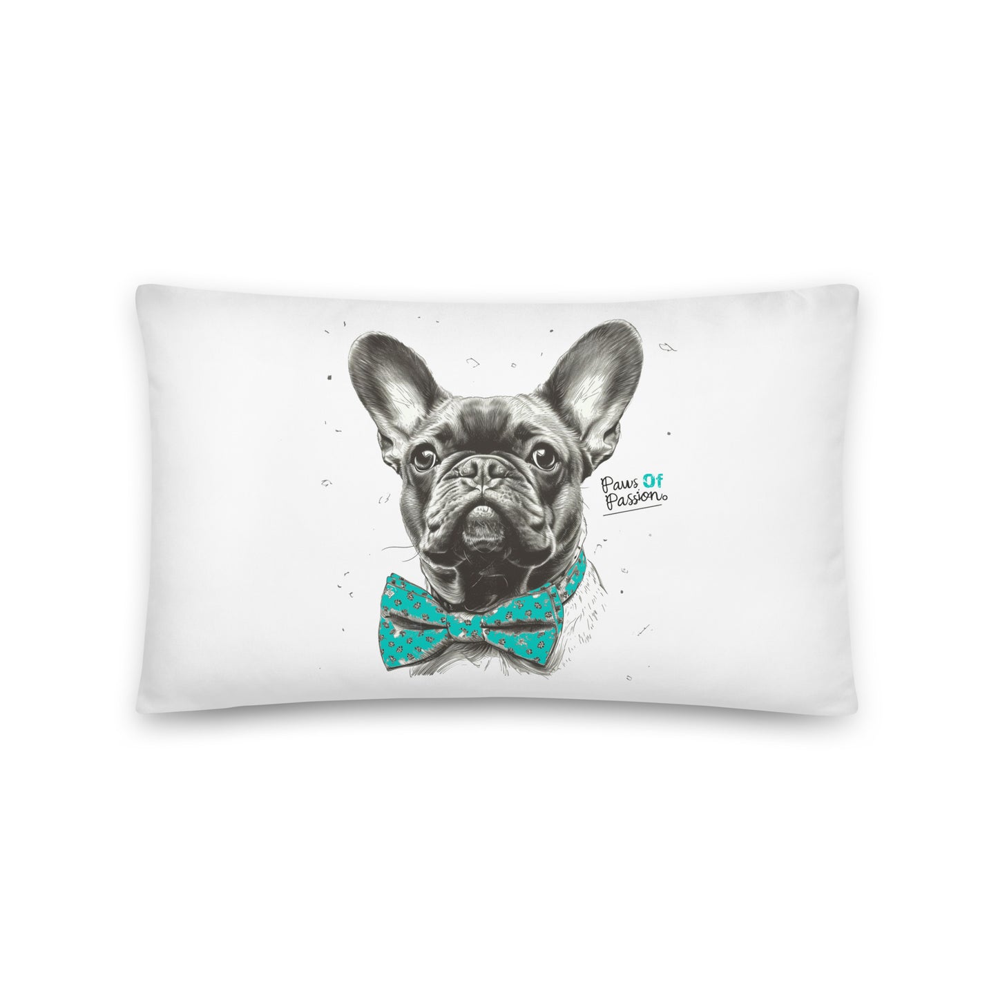 Frenchie 'Paws of Passion' Pillow