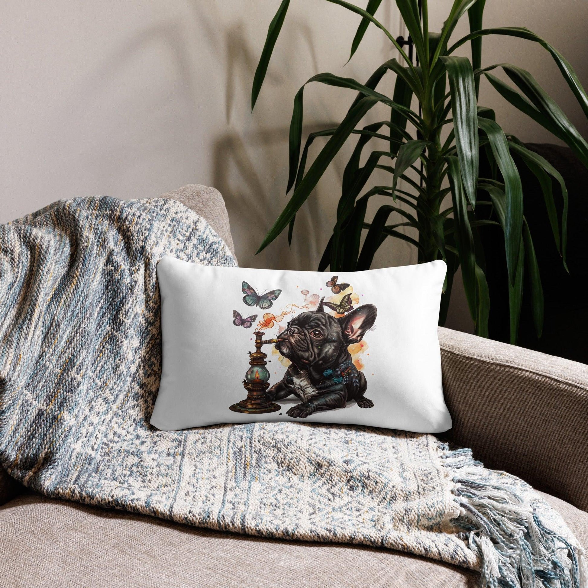 Caterpillar Shisha Frenchie Pillow - Frenchie Emporium