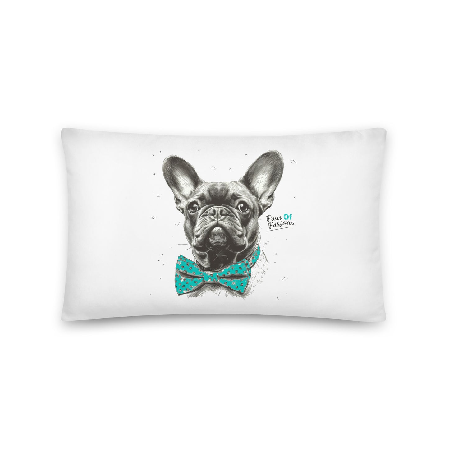 Frenchie 'Paws of Passion' Pillow