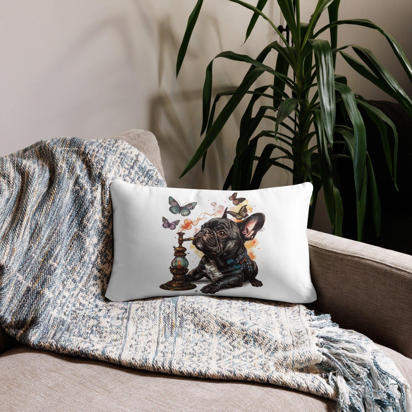 Caterpillar Shisha Frenchie Pillow - Frenchie Emporium