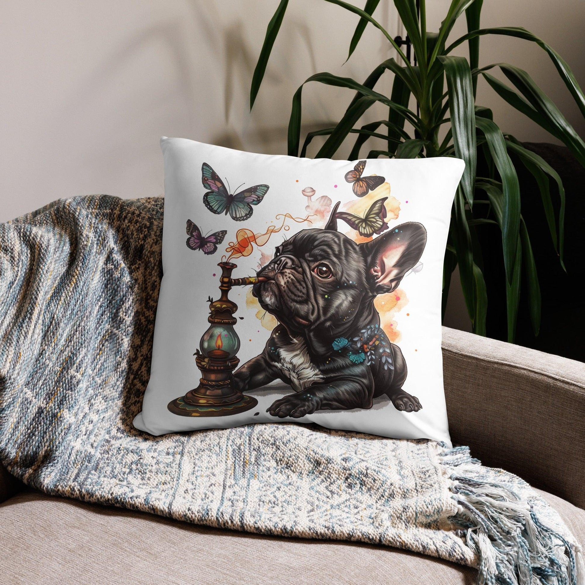 Caterpillar Shisha Frenchie Pillow - Frenchie Emporium