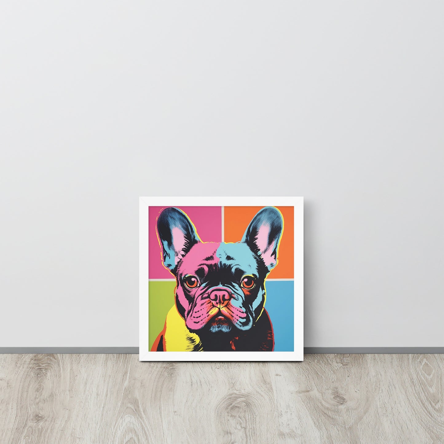 Pop Art Frenchie- Framed Poster