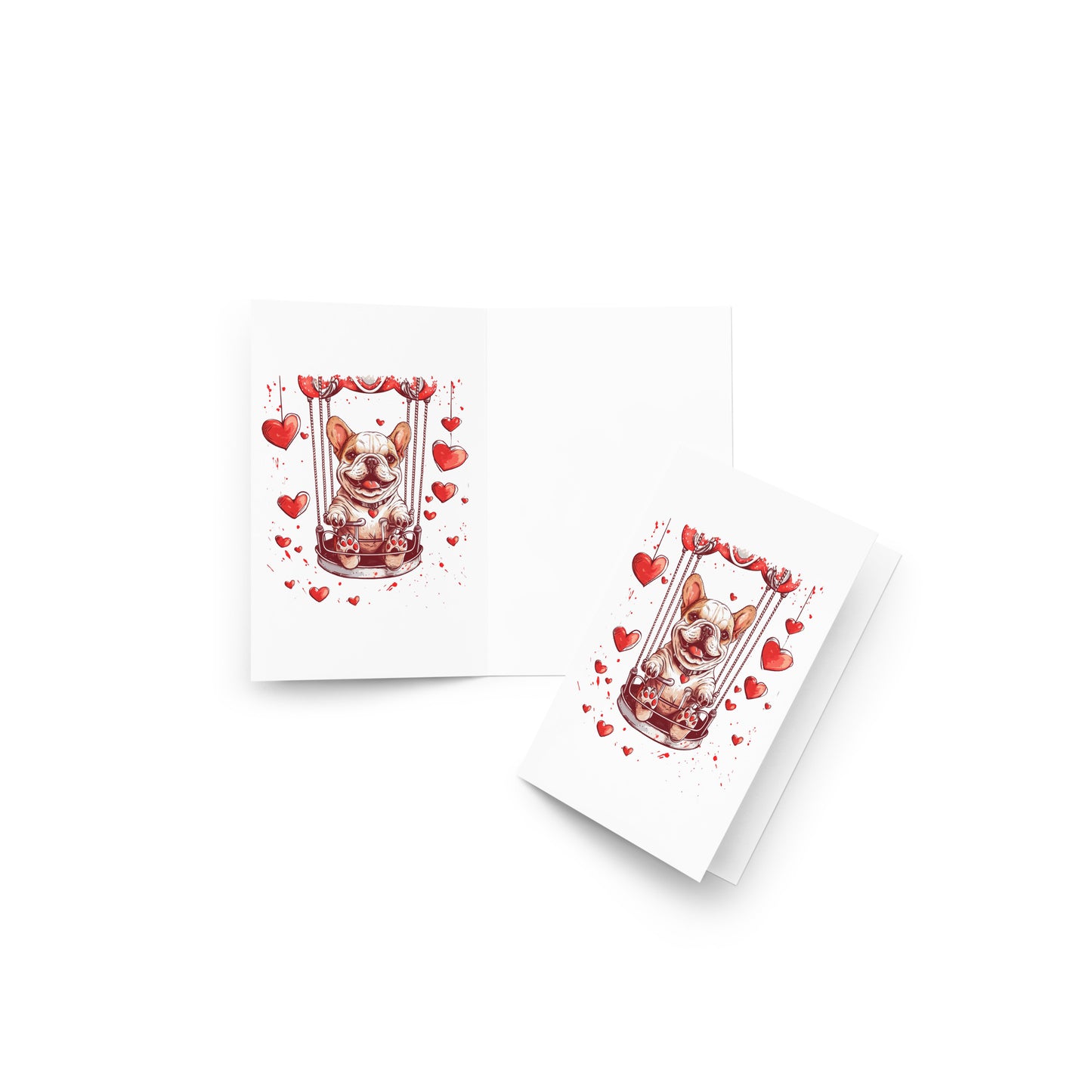 "Swinging Hearts"  - Greeting card