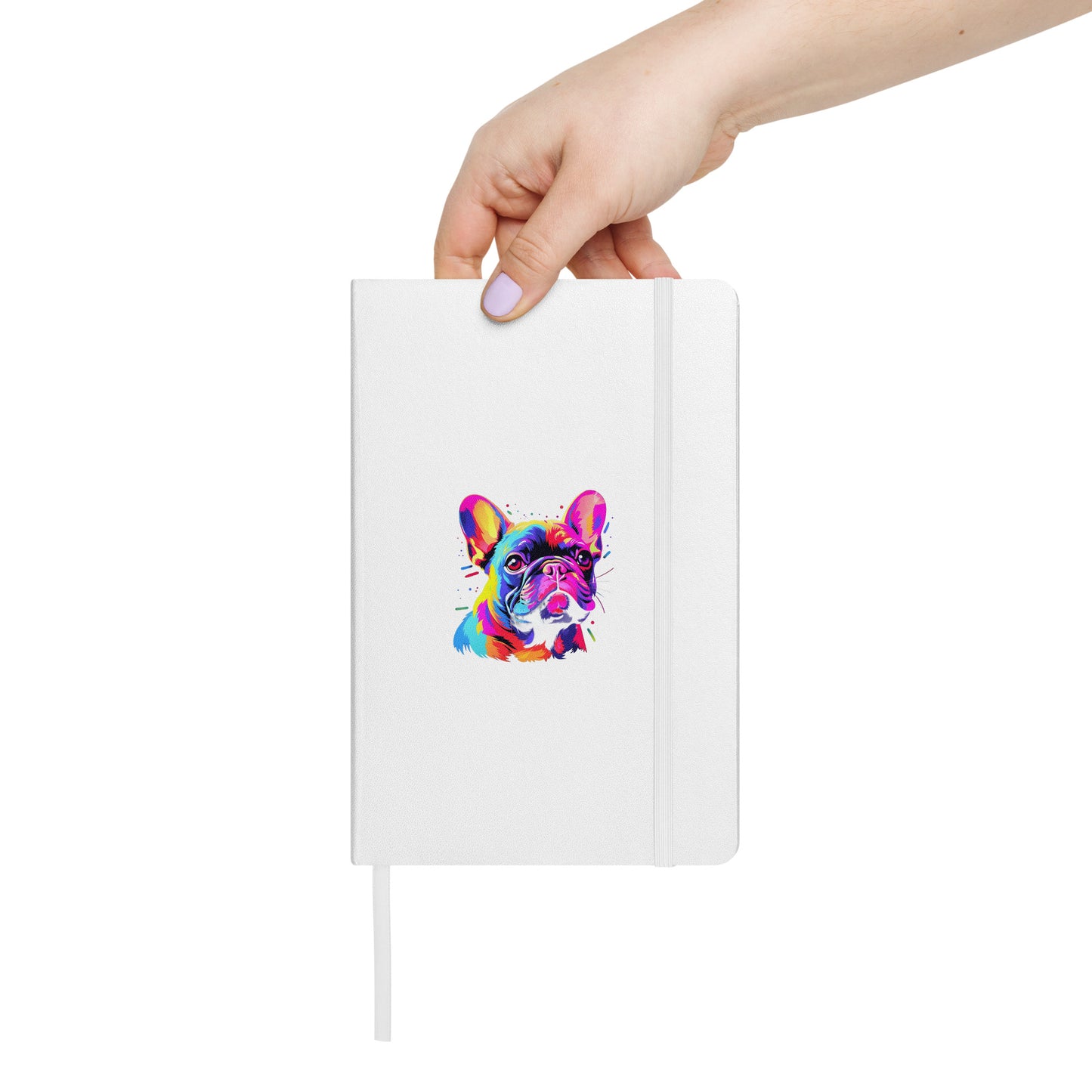 Hardcover bound notebook Frenchie