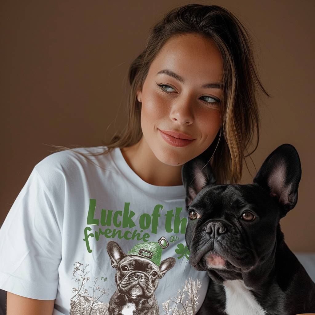 Luck of the Paw-rish Frenchie Unisex T-shirt