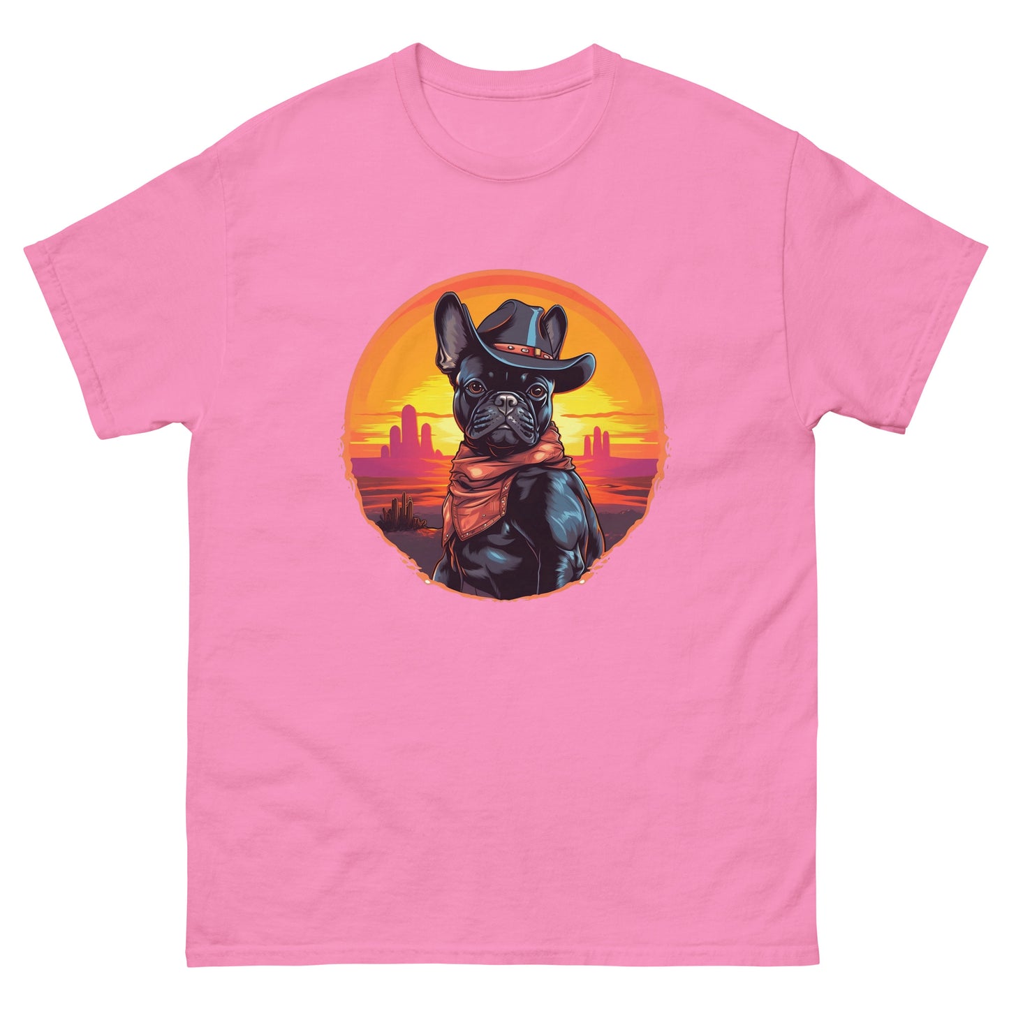 Wild West Cowboy Style Frenchie T-shirt