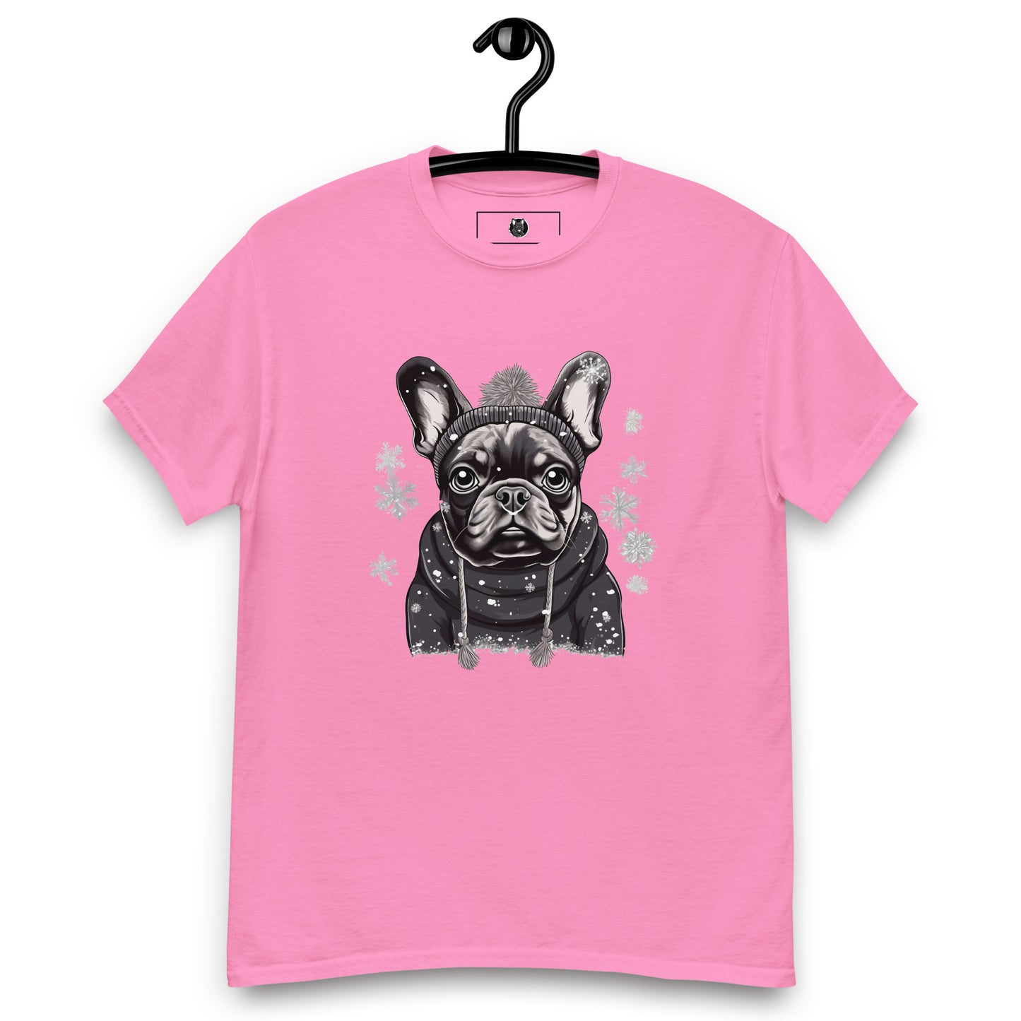 "Snowflake Serenity Frenchie" Unisex T-Shirt - Frenchie Emporium