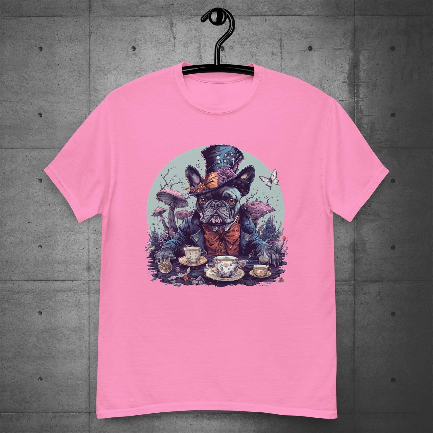 Mad Hatter Frenchie - Unisex T-Shirt - Frenchie Emporium