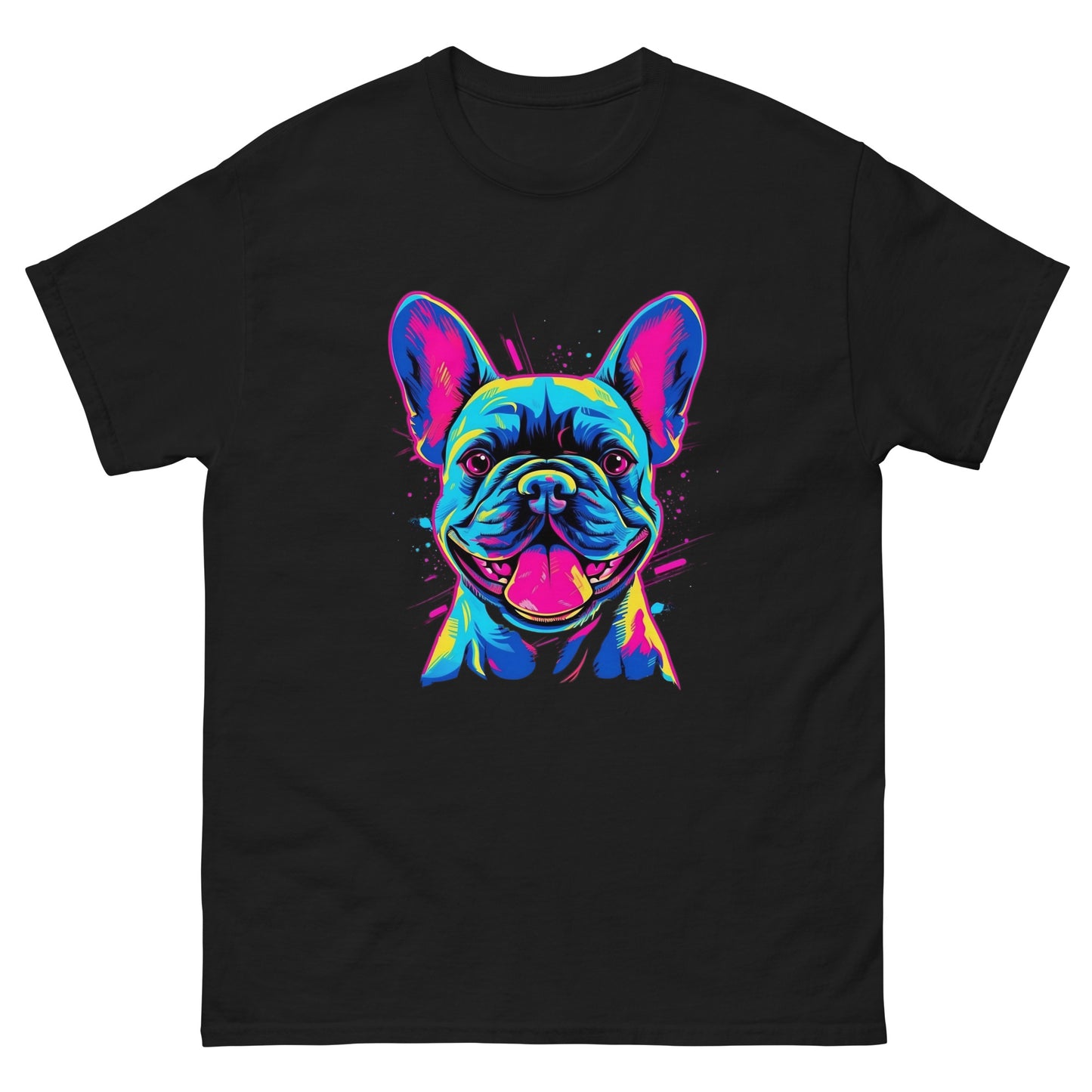 Frenchie Sassy Neon Styled T-shirt