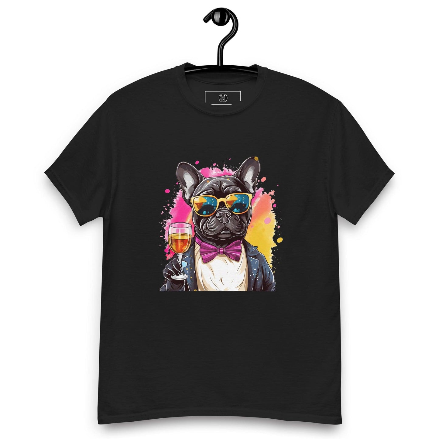 "Champagne Chic Frenchie" Unisex T-Shirt - Frenchie Emporium