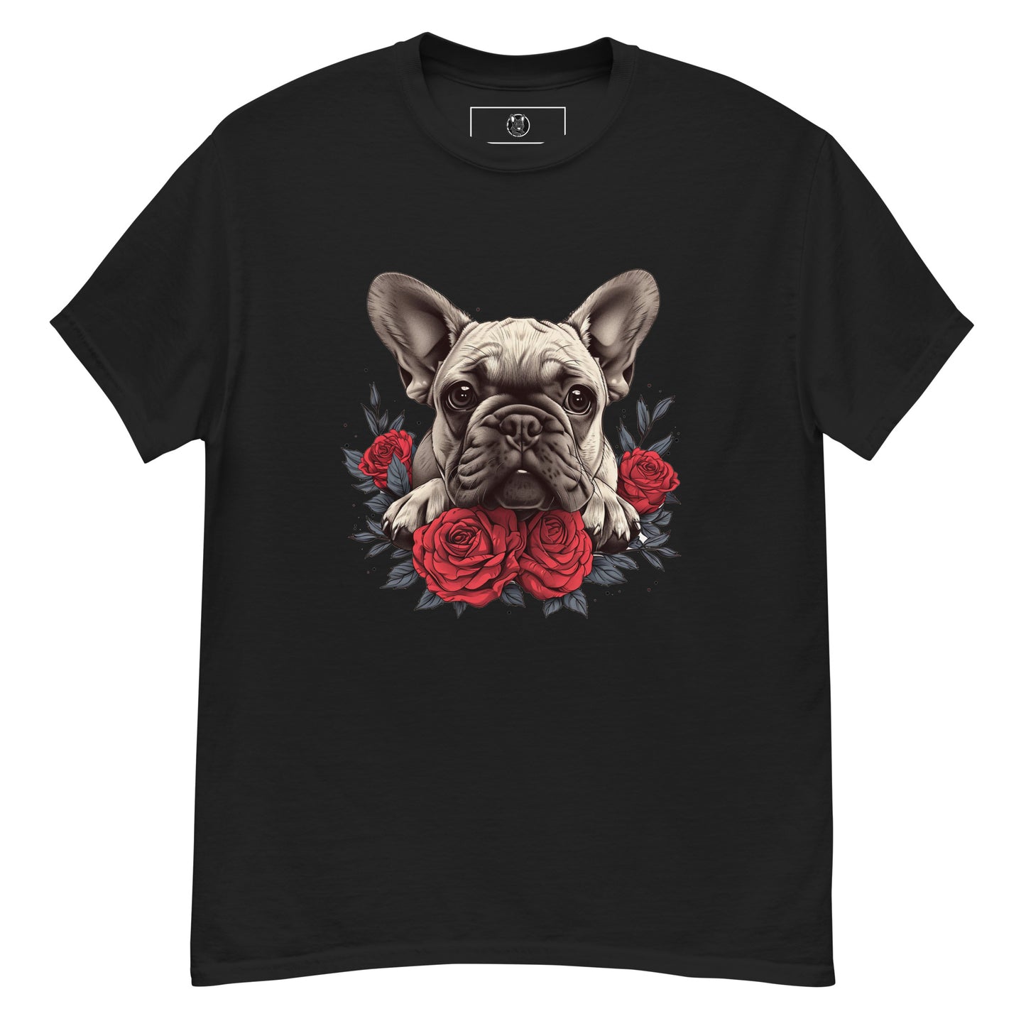 "Rosy Gaze Frenchie" Unisex T-Shirt