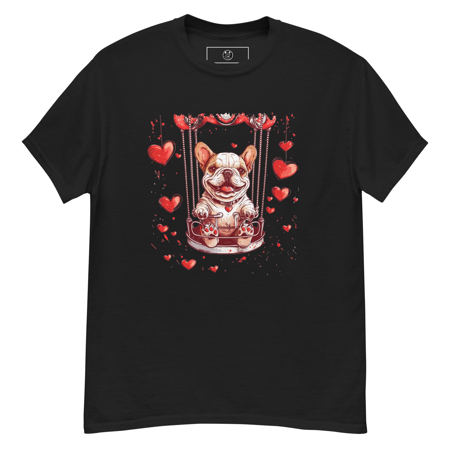 "Swinging Hearts" Unisex T-Shirt - Frenchie Emporium