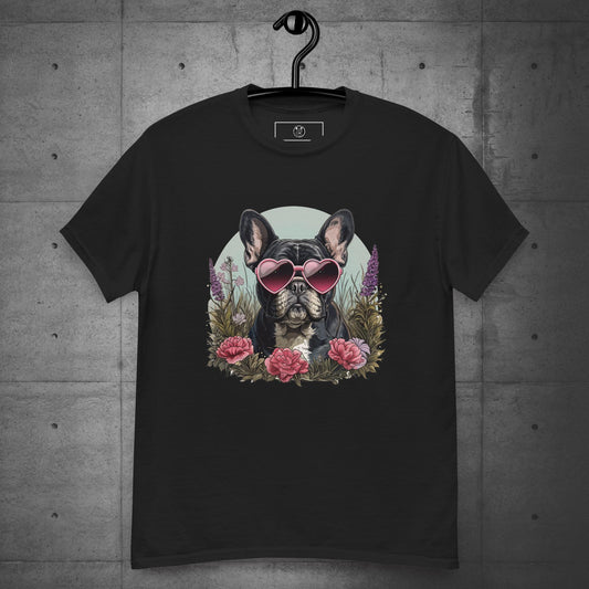 Frenchie Floral Bliss-Unisex T-shirt - Frenchie Emporium