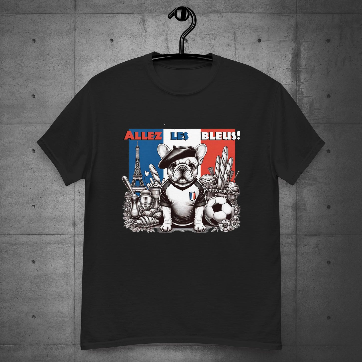 Frenchie Football France - Allez les Bleus! Unisex T-Shirt