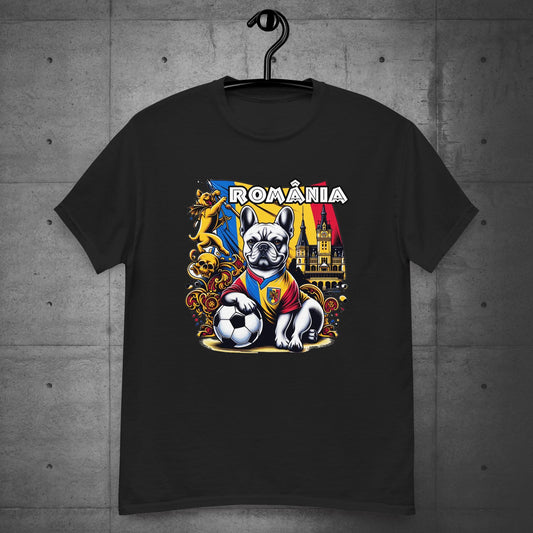 Frenchie Romanian Football Unisex T-Shirt! - Frenchie Emporium