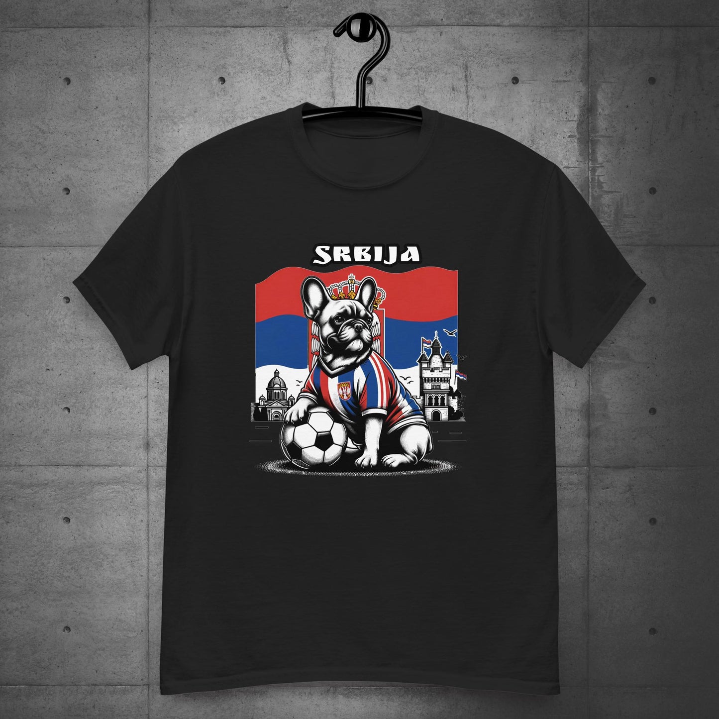 Frenchie Serbia Football Unisex T-Shirt - Frenchie Emporium