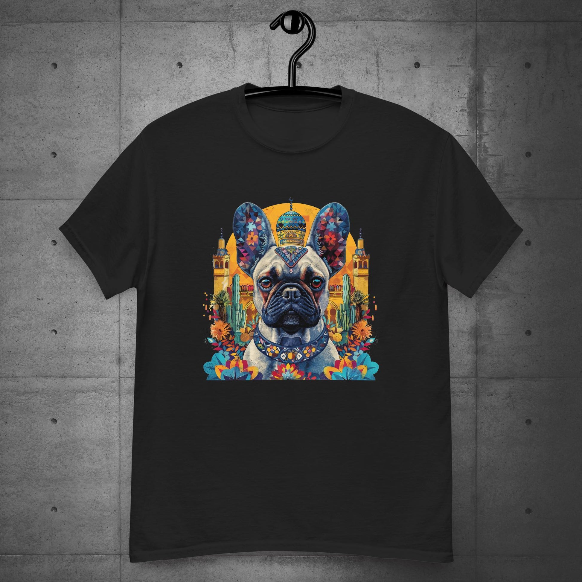 Vibrant Marrakesh Medina Frenchie Unisex T-Shirt - Frenchie Emporium