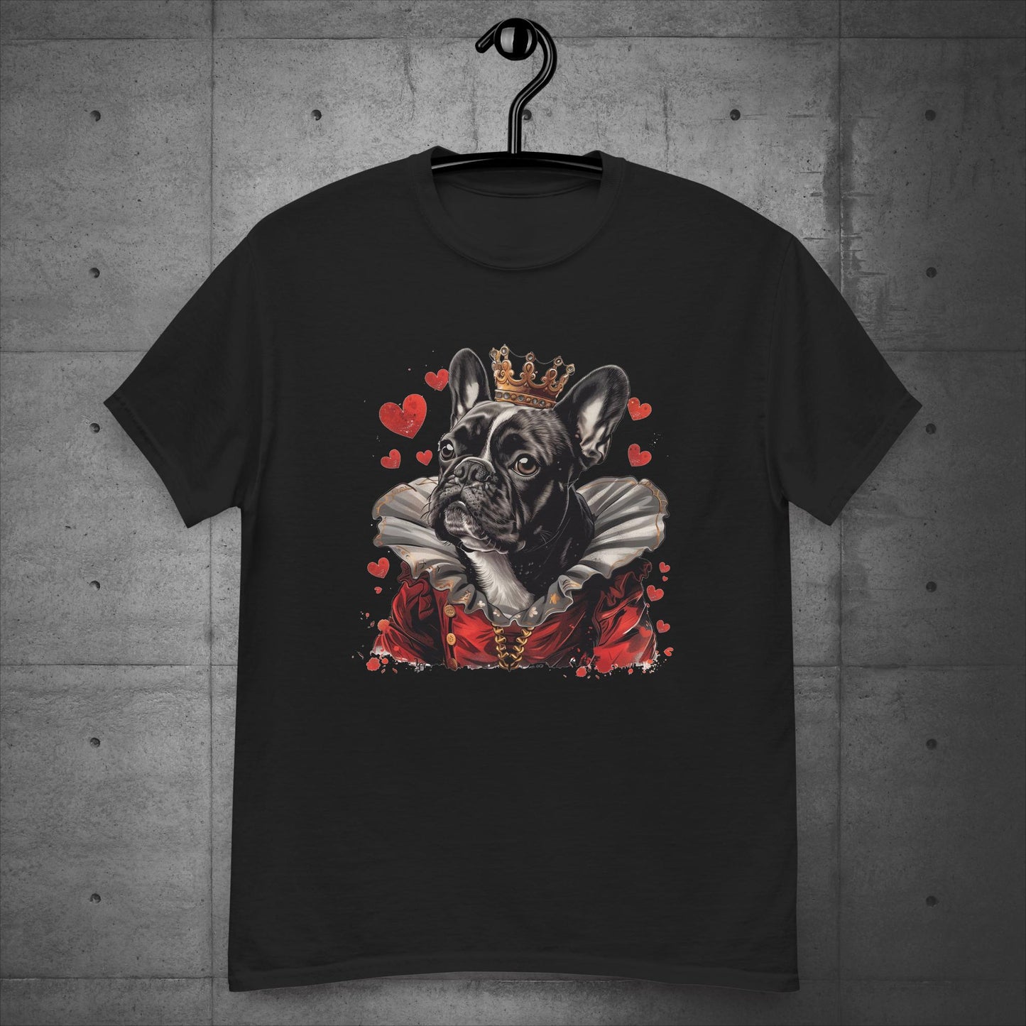 Alice in Wonderland Queen of Hearts Frenchie - Unisex T-Shirt