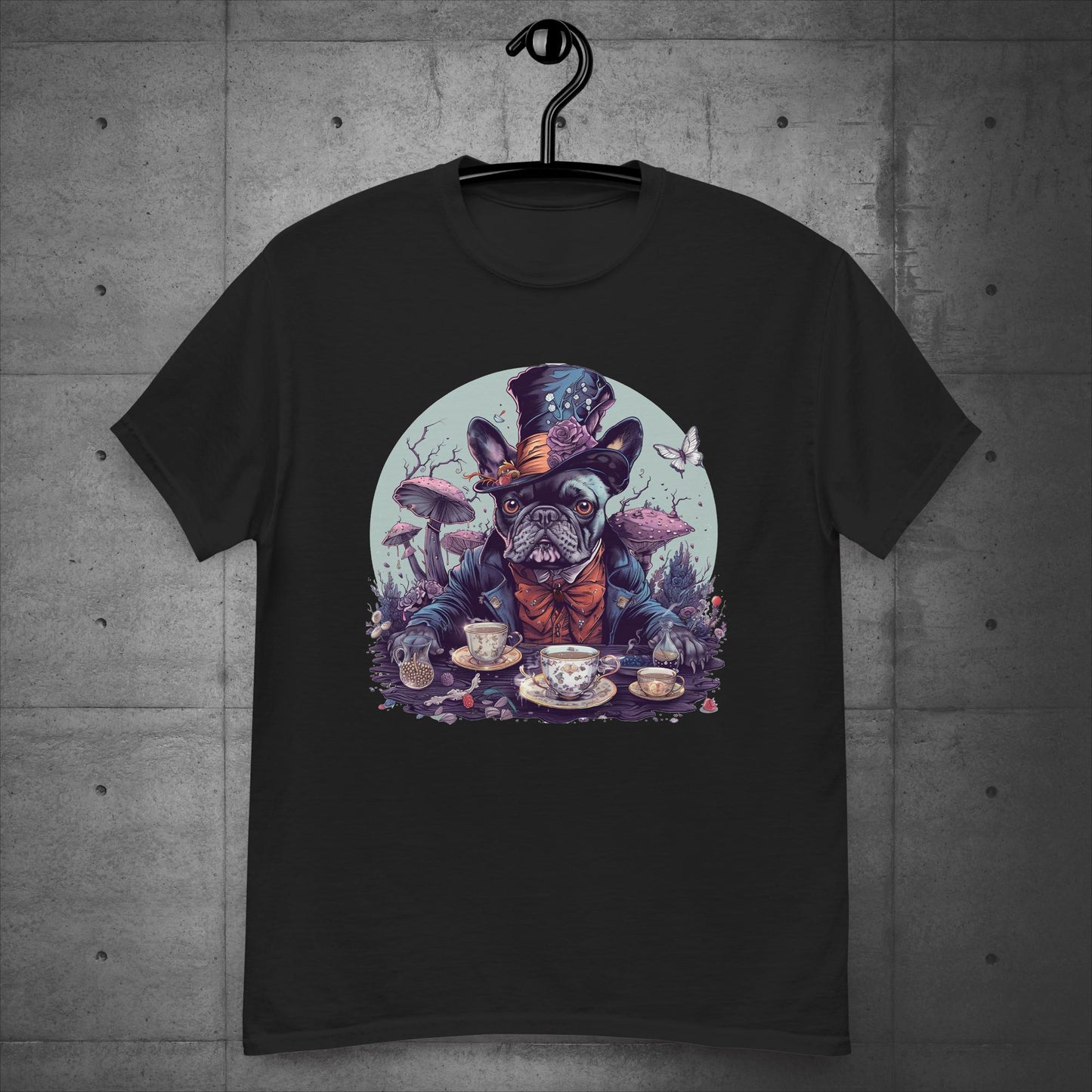 Mad Hatter Frenchie - Unisex T-Shirt