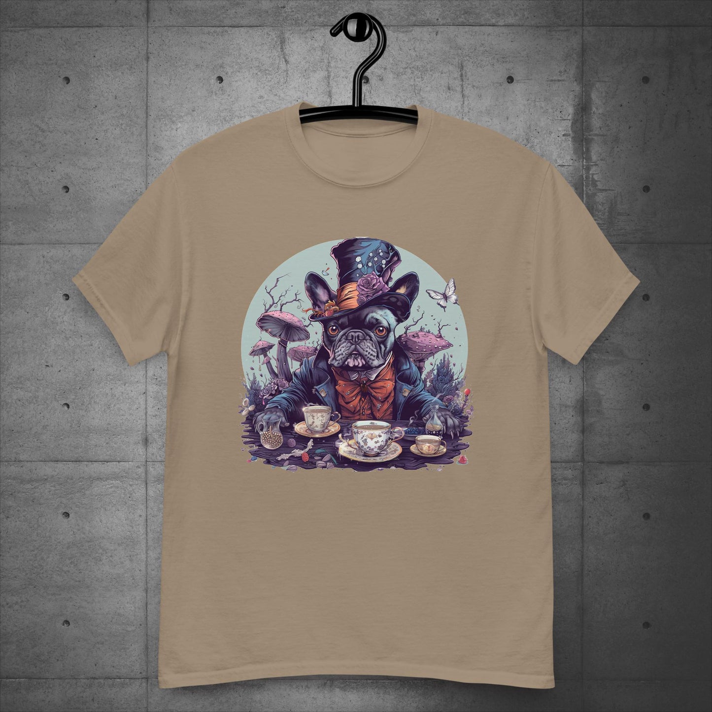 Mad Hatter Frenchie - Unisex T-Shirt - Frenchie Emporium