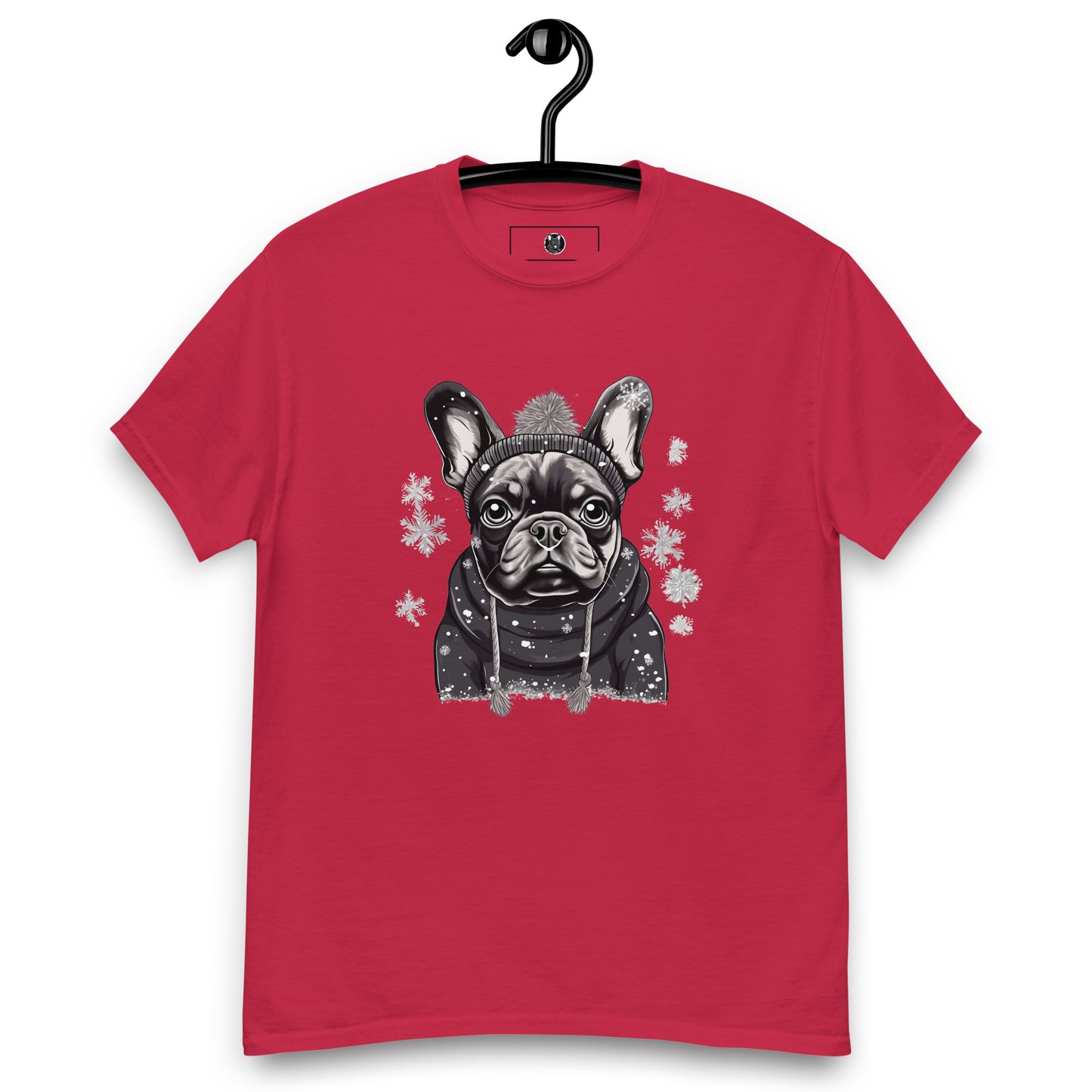 "Snowflake Serenity Frenchie" Unisex T-Shirt - Frenchie Emporium