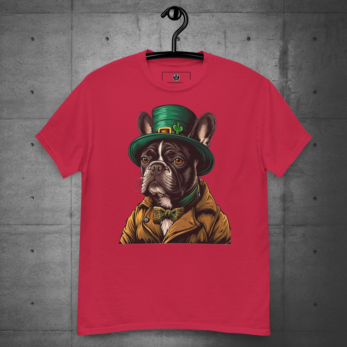 Elegant Frenchie Leprechaun Unisex T-shirt