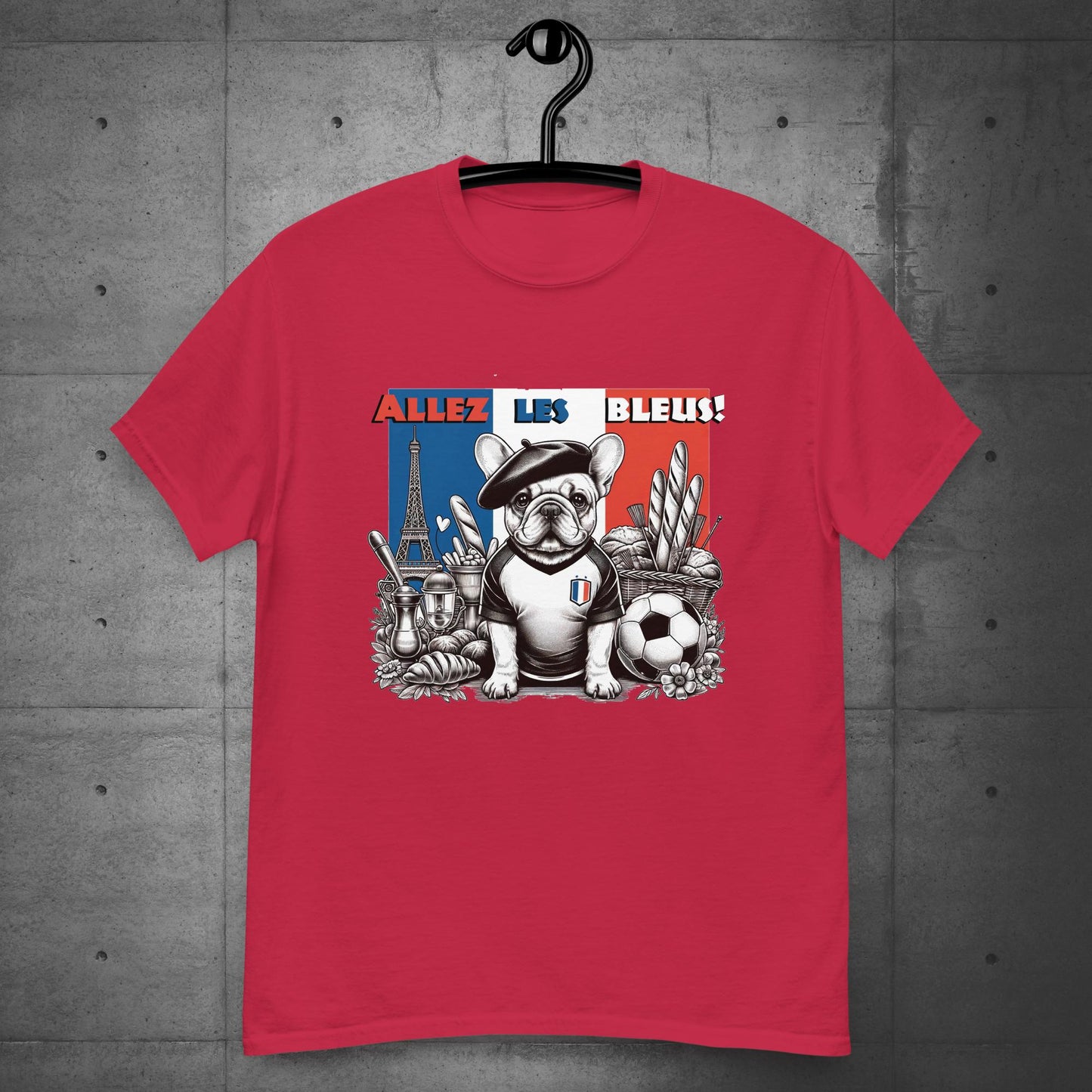 Frenchie Football France - Allez les Bleus! Unisex T-Shirt