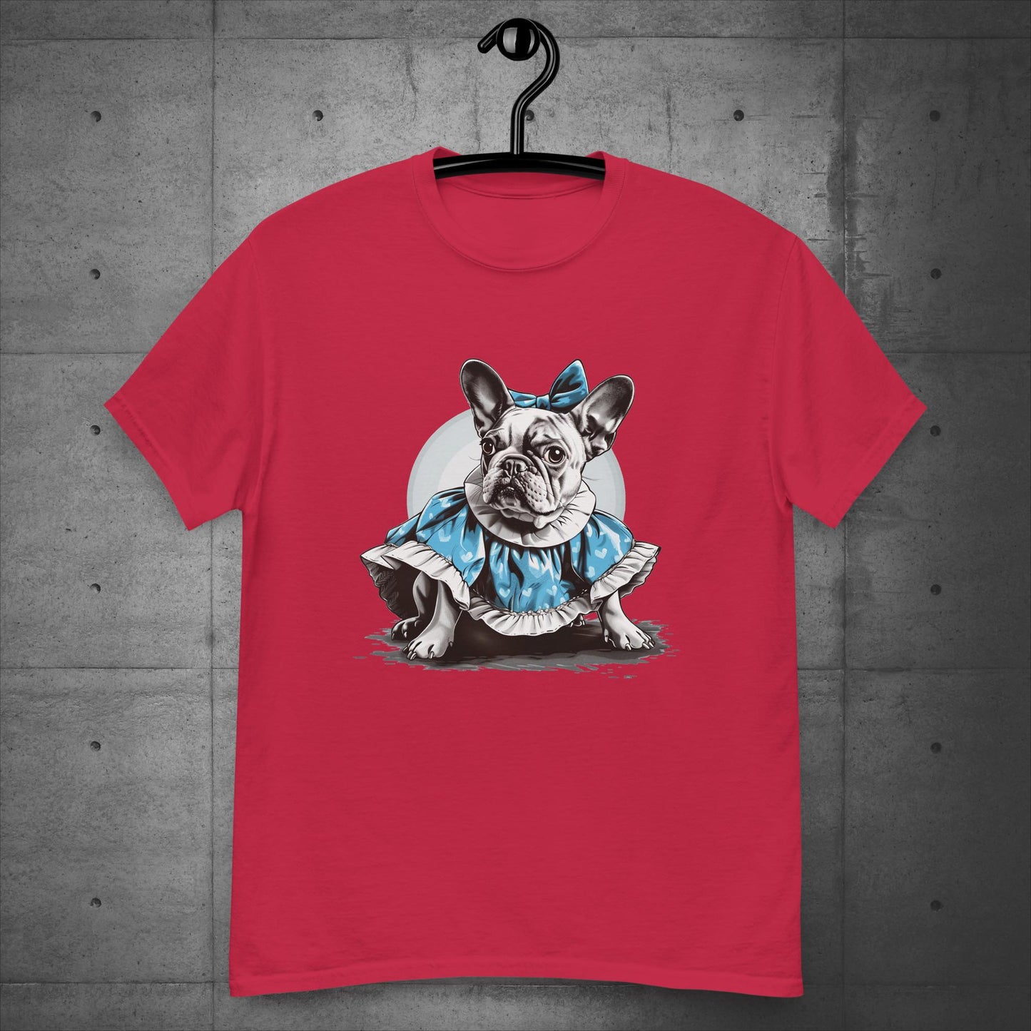 Alice in Wonderland Frenchie - Unisex T-Shirt