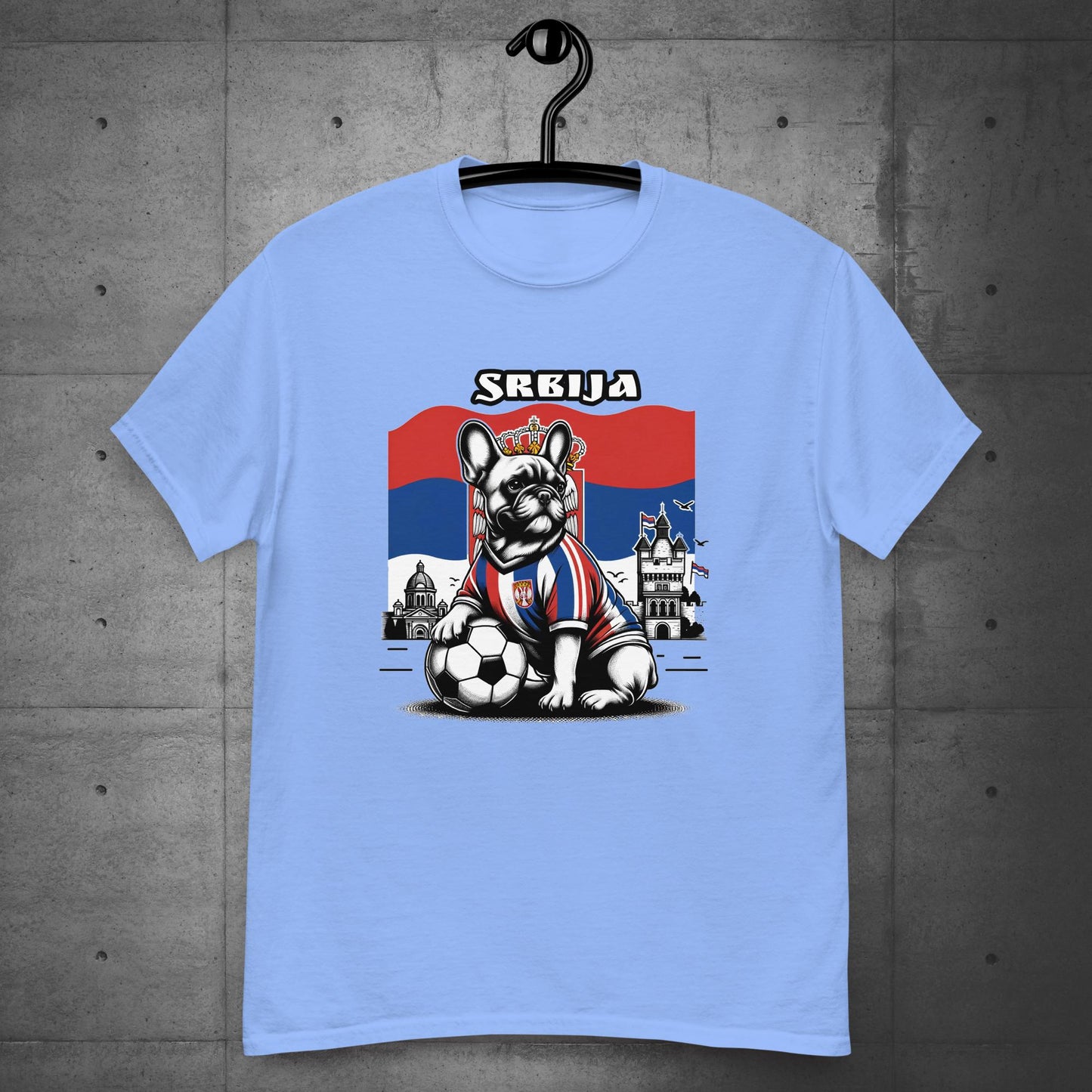 Frenchie Serbia Football Unisex T-Shirt - Frenchie Emporium