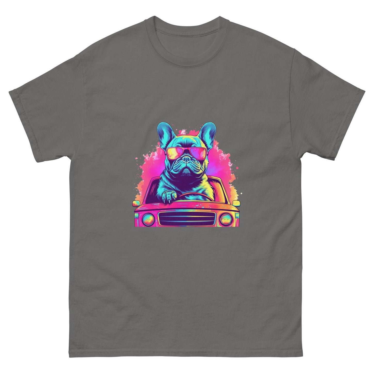 Cruisin' Canines: Frenchie on Wheels T-Shirt - Frenchie Emporium