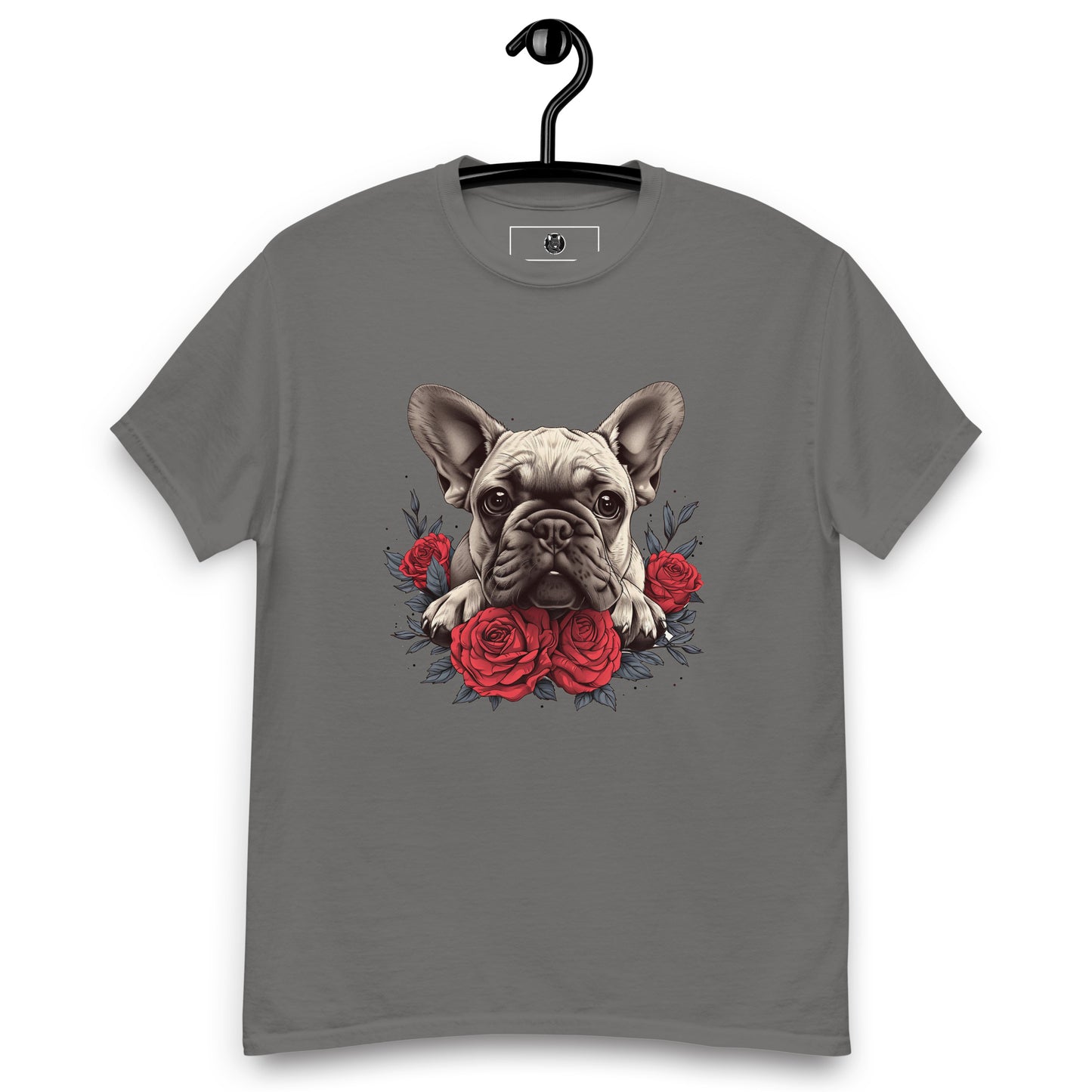 "Rosy Gaze Frenchie" Unisex T-Shirt