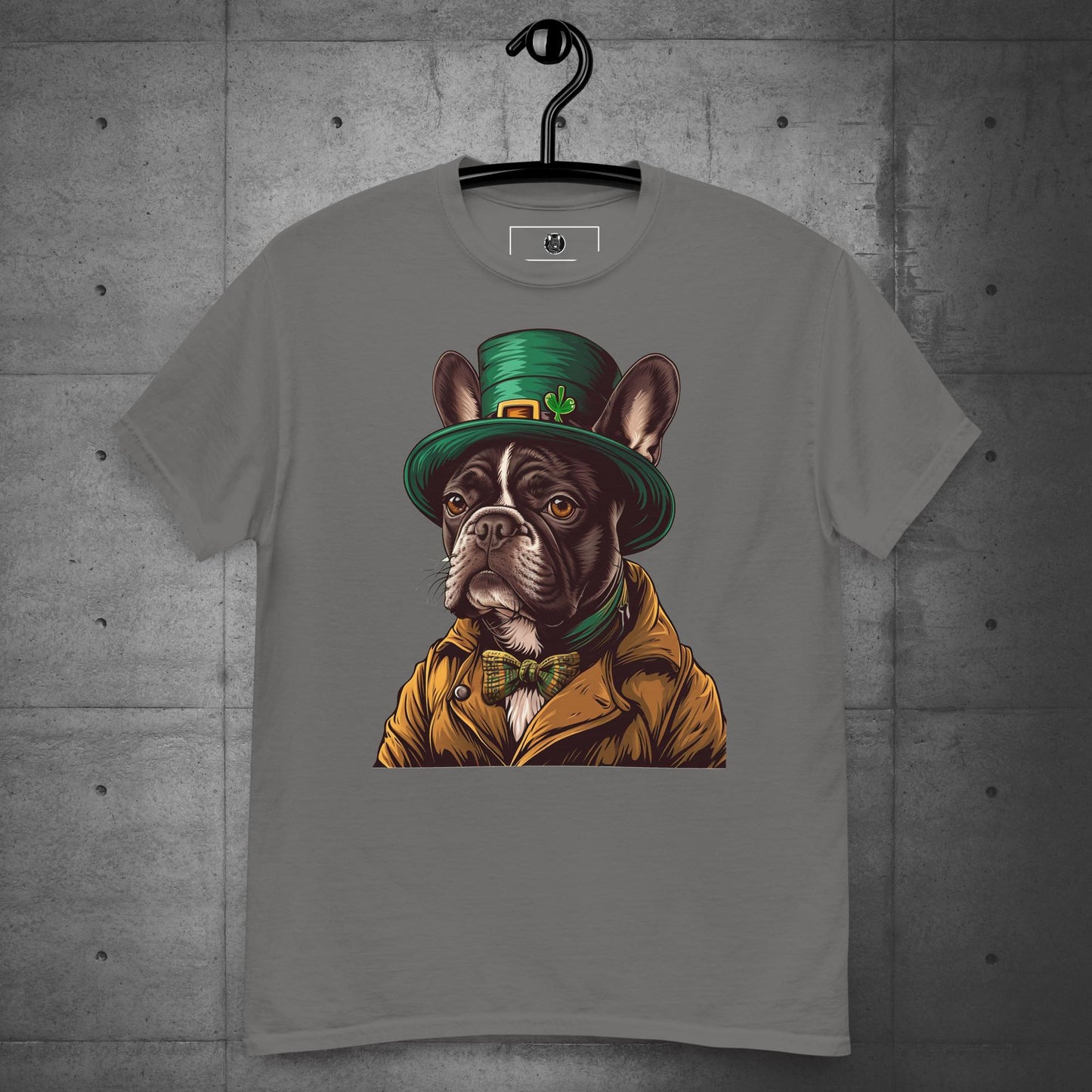 Elegant Frenchie Leprechaun Unisex T-shirt