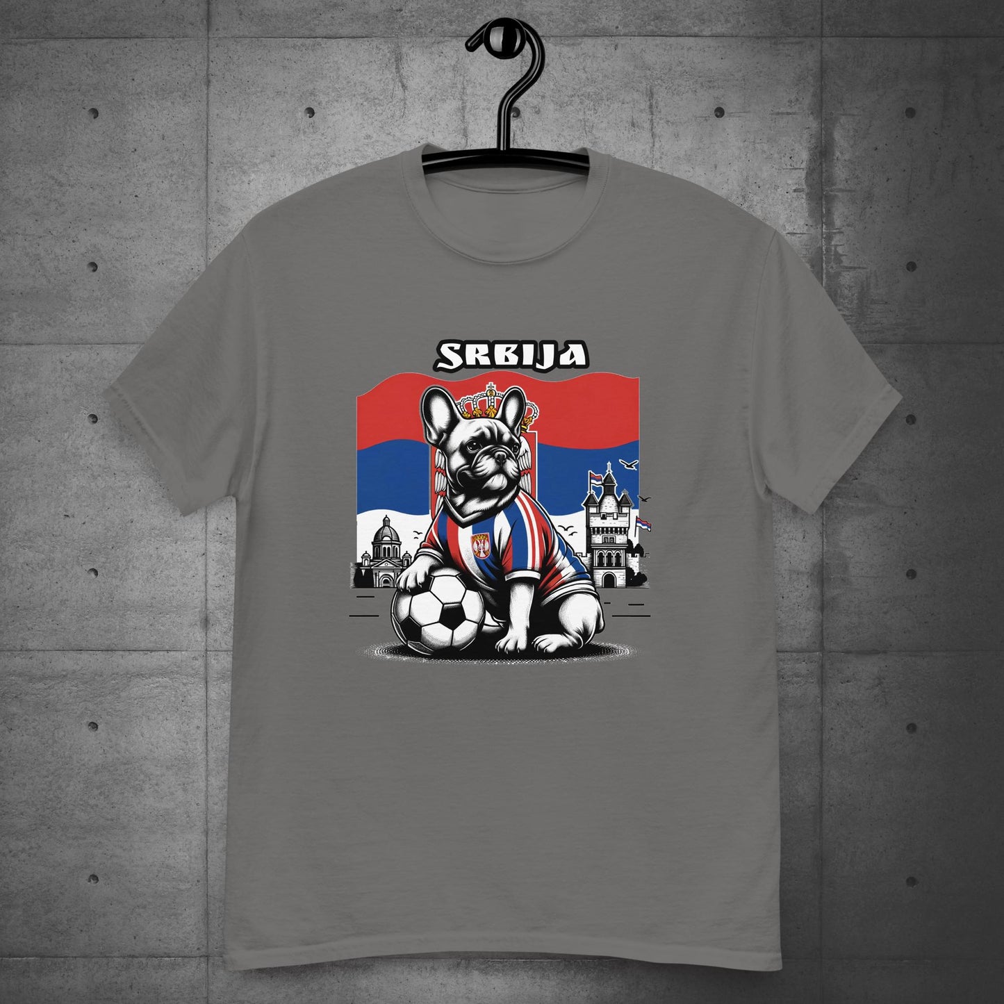 Frenchie Serbia Football Unisex T-Shirt - Frenchie Emporium