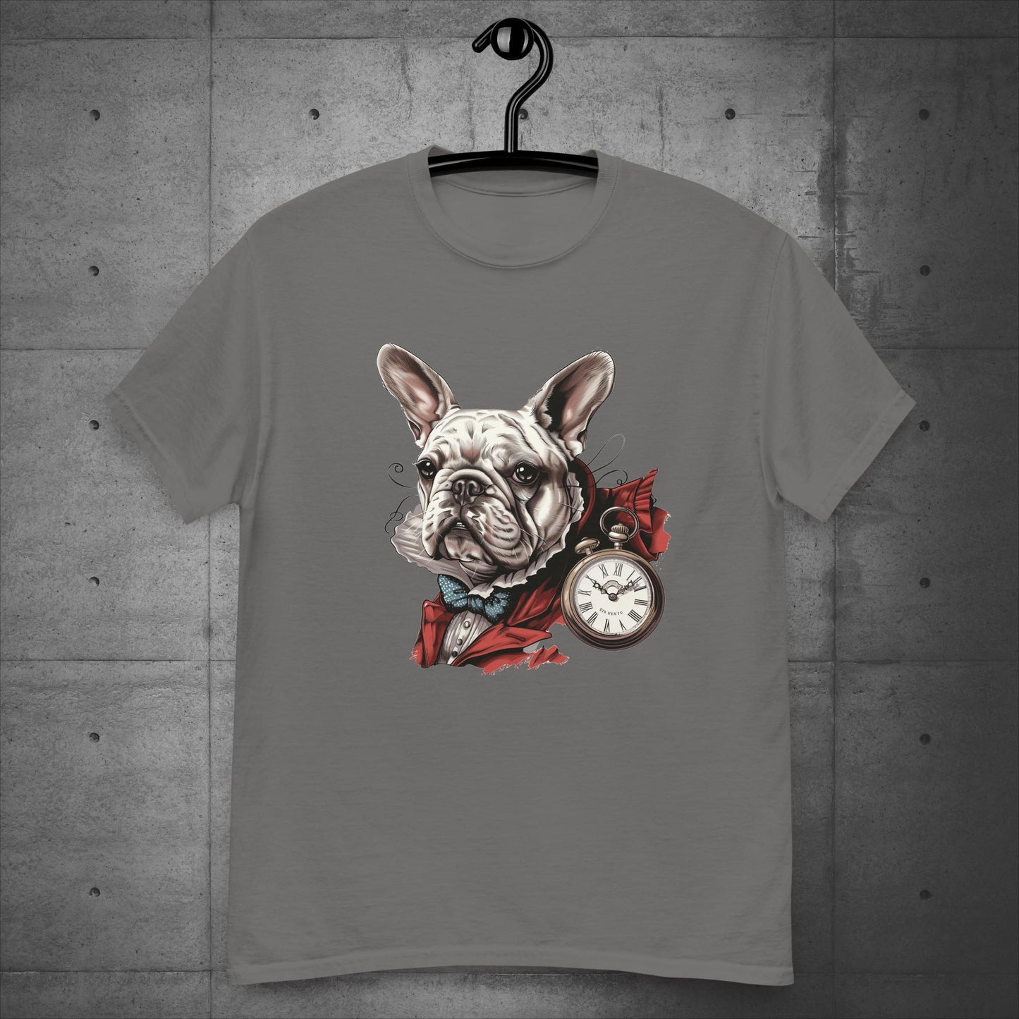 Alice in Wonderland White Rabbit Frenchie - Unisex T-Shirt
