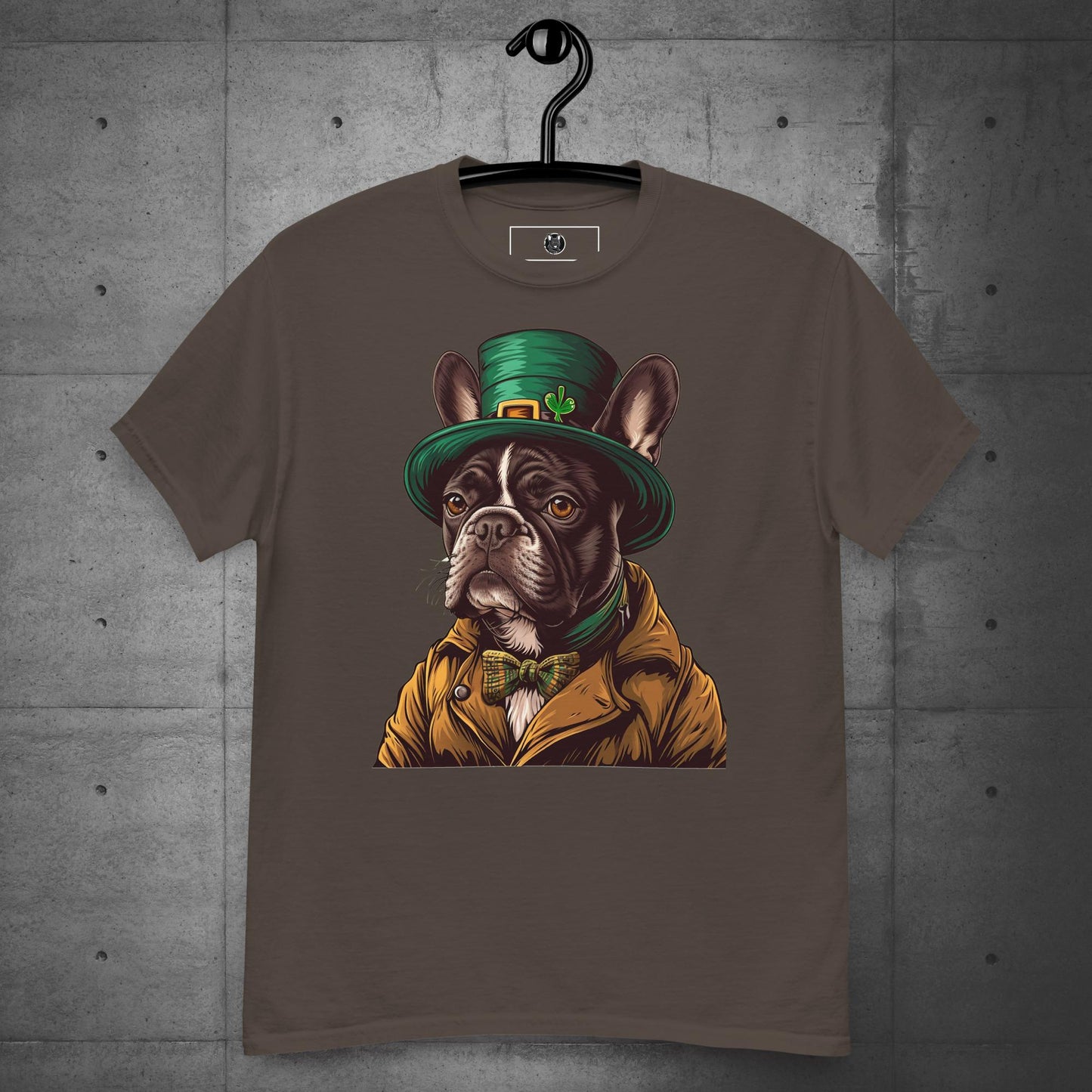 Elegant Frenchie Leprechaun Unisex T-shirt