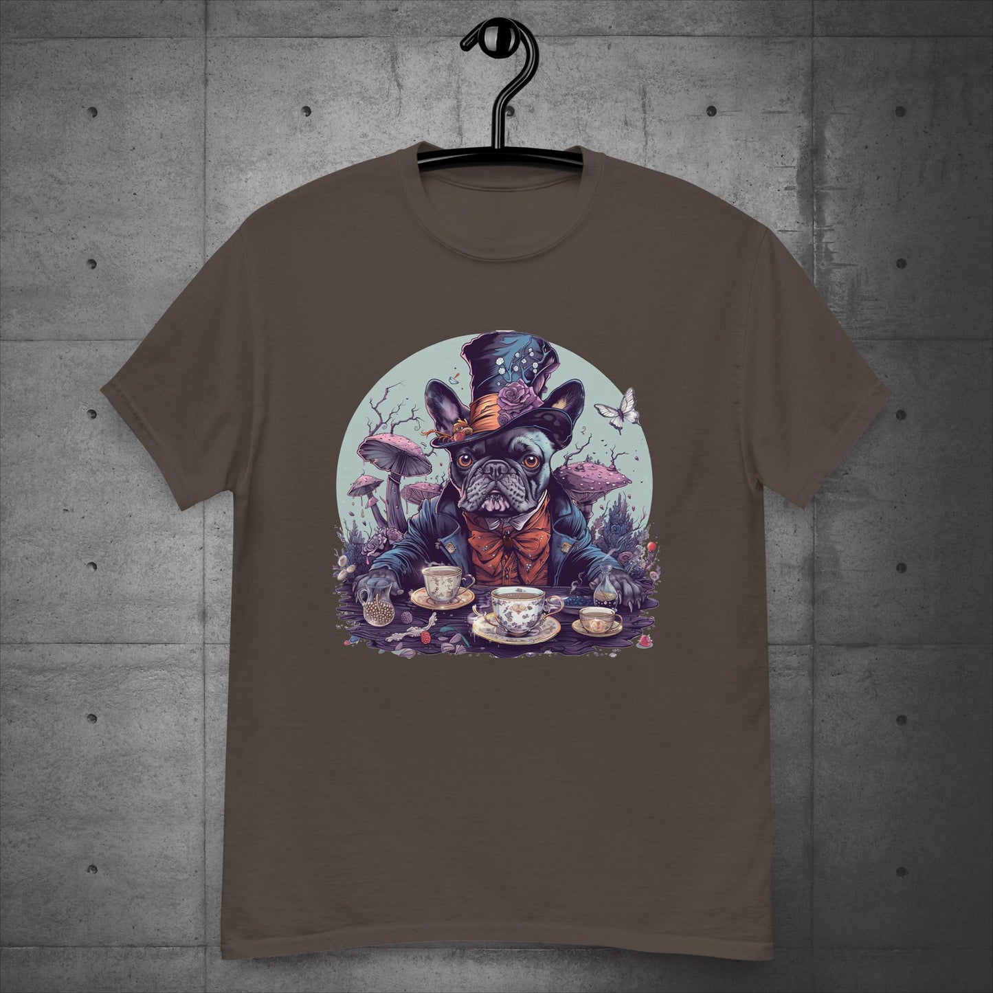 Mad Hatter Frenchie - Unisex T-Shirt